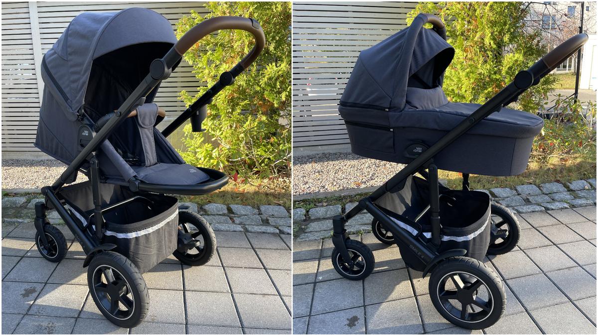 Britax Smile 4 kan köras både som duovagn och som kombivagn